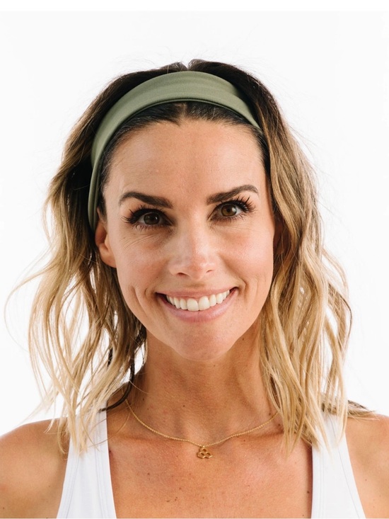 Zyia Active Accessories - ZYIA Active Wide Fitness Headband Olive Green